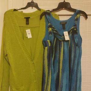 Lane Bryant Dress & sweater